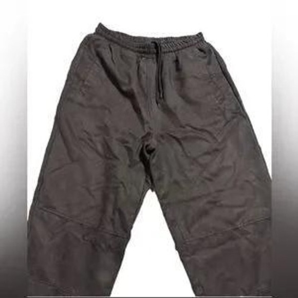 Godbody Mens Black Athletic Skater Pants Elastic Waist Drawstring Casual Size L - Picture 6 of 8